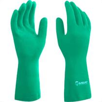 Imbat Luva Latex Forrada Verde 09 - Kit C/12 Pr