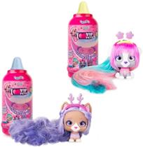 IMC Toys VIP Pets - Boneca revelação de cabelo surpresa - Garrafa de mousse série 1 - 2 pacote