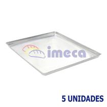 Imeca kit 5 assadeiras lisas 0,6mm auliminio