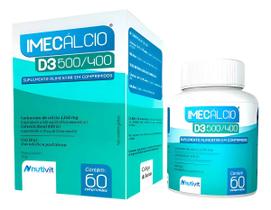 Imecalcio 500mg + 400ui - Cálcio + Vit D3 - 60 Cpr