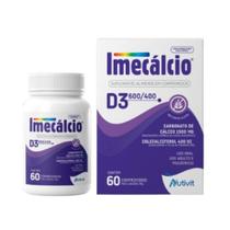 Imecalcio 600mg + 400ui - Cálcio + Vit D3 - 60 Cpr