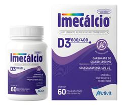 Imecálcio D3 Nutivit 600mg+400UI Cálcio Vitamina D3 60 CRP