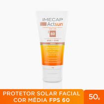 Imecap Actsun Fps 60 50g - Protetor Solar Facial Cor Média