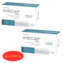 Imecap Hair C/ 60 Cáps, Kit 2 Unidades (2 Cx 120 Cápsulas)