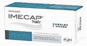 Imecap hair com 60 capsulas- cabelos - FQM