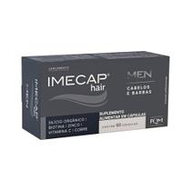 Imecap Hair Men 60 Capsulas - Vitaminas Para Cabelos E Barbas Do Homem - Fqm