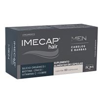 Imecap Hair Men 60 Cápsulas - Vitaminas para Cabelos e Barbas do Homem - FQM