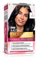 Imédia Excellence 1 Preto Coloração Permanente Tinta Para Cabelos