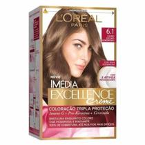 Imédia Excellence Tinta Creme 6.1 Louro Escuro Acinzentado