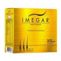 Imegar Hair Vitaminas 60cps Crescimento e Fortalecimento Capilar - Prowin