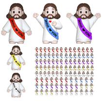 Imerance 105 peças de mini figuras de Jesus multicoloridas 3 x 3,8 cm Imerance 105 peças de mini figuras de Jesus multicoloridas 3 x 3,8 cm