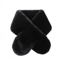 Imitação Rabbit Fur Solid Color Scarf, Estilo Coreano Moda