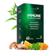 Immune Essential Guard Puravida, Zinco Vit. C Própolis 60cps Sem Sabor