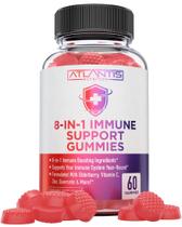 Immune Support Gummies Atlantis Nutrition 8 em 1 com sabugueiro