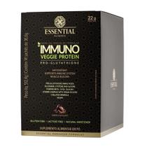 Immuno Veggie Protein Chocolate Box com 14 Sachês de 36,6g Essential Nutrition