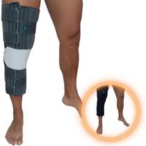 Imobilizador Joelho Fixo Bilateral 70 Cm Cinza Tamanho P/M Imobilizador Joelho Fixo Bilateral 70 Cm Cinza Tamanho P/M