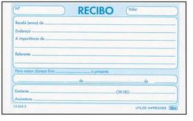 Imp recibo comercial sem canhoto til