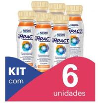 Impact 200 ml Pêssego - Kit com 6 unidades - Nestlé Health Science