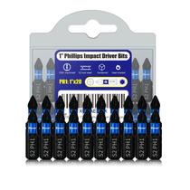 Impact Driver Bits Facoow, pacote com 20, Phillips 1 Magnetic Impact Driver Bits Facoow, pacote com 20, Phillips 1 Magnetic
