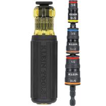 Impact Driver Klein Tools 32910 com conjunto de soquetes de impacto SAE 7 em 1