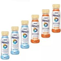 Impact Nestlé Kit C/6 Frascos 200ML (escolha o Sabor)