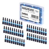 Impact Torx Bits Toolant, pacote com 50 unidades de aço S2 com haste hexagonal T15 1/4”