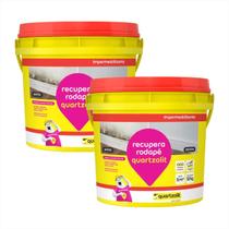 Impermeabiliza Recupera Rodapé Argamassa Kits - Quartzolit 12kg Quantidade:2 Unidades