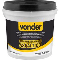 Impermeabilizante Asfáltico 3,6 L para Lage Pisos Arrimos - Vonder