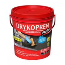 Impermeabilizante Dryko Drykopren Preto 3,6L.