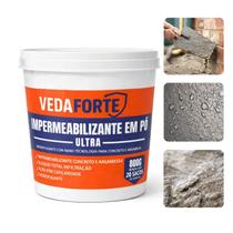 Impermeabilizante em Pó Ultra Veda Forte 800g Rendimento 20 Sacos Nanotecnologia Impermeabilizante em Pó Ultra Veda Forte 800g Rendimento 20 Sacos Nanotecnologia