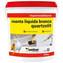 Impermeabilizante Manta Líquida Branca 4,5kg - Quartzolit Impermeabilizante Manta Líquida Branca 4,5kg - Quartzolit