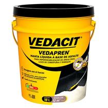 Impermeabilizante Para Lajes Preto Vedapren 18kg Vedacit