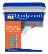 Impermeabilizante para telhados e lajes Manta Líquida Qualyvinil ultra rápida 4 Kg