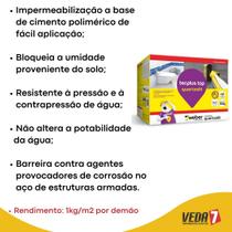 Impermeabilizante Tecplus Top Piscinas Reservatórios Quartzolit - 4kg