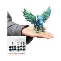 Impressão 3D, figura de descompressão de animal Pegasus fofo, figura de transformação.