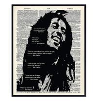 Impressão artística de parede, dicionário de citações de música reggae, 20x25cm