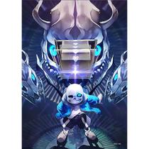 Impressão artística de parede retrô de pôster Undertale Game 30x42cm