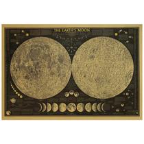Impressão artística de parede retrô do pôster Total Lunar Eclipse 71x47,5 cm
