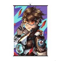 Impressão artística de pôster Overwatch DVA 40x60cm em tecido+plástico Impressão artística de pôster Overwatch DVA 40x60cm em tecido+plástico