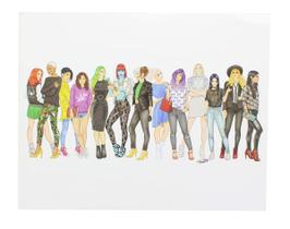 Impressão artística Nerd Block X-Women Street Style 20x25cm Tomm Moken Impressão artística Nerd Block X-Women Street Style 20x25cm Tomm Moken