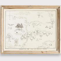 Impressão artística Winnie The Pooh Hundred Acre Wood Map 28x36cm Impressão artística Winnie The Pooh Hundred Acre Wood Map 28x36cm