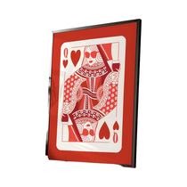 Impressão De Arte De Parede Colorida Rainha De Copas, Decoração Maximalista Com Cartas De Baralho,
