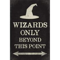 Impressão de pôster da coleção Keep Calm Wizards Only 30x45cm