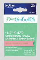 Impressão dourada Ribbon Brother P-touch Embellish TZERE34 em rosa Impressão dourada Ribbon Brother P-touch Embellish TZERE34 em rosa