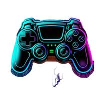 Impressão Em Tela De Controle De Jogos Neon Gaming, Arte De Parede Para Decoração De Sala De Jogos
