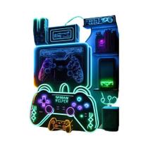 Impressão Em Tela De Controle De Jogos Neon Gaming, Arte De Parede Para Decoração De Sala De Jogos