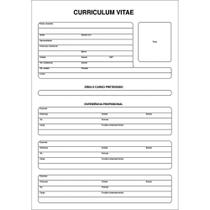 Impresso Administrativo Curriculum 50 Folhas Pacote com 5 Unidades