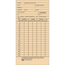 Impresso Cartao de Ponto Mensal TA Palha 85X179MM PCT.C/100