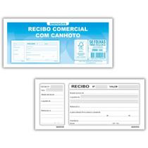 Impresso Recibo Comercial com Canhoto - Bloco com 50 Folhas