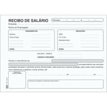 Impresso Recibo de Salário 100 Folhas - Pacote com 10